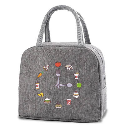 Izolirana torba za ručak Ženske termalne torbe za ručak Kutija za hranu Hladnjak Topla Bento kutija za žene Muškarci Dječja Kutija za ručak za školu i posao