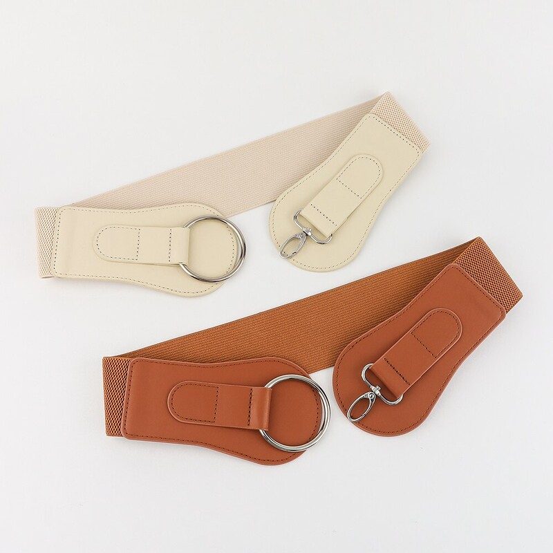 1-dijelna crna Wowenova jesenska ukrašena haljina s remenom i širokim strukom