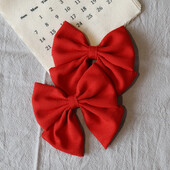 2kom jednobojne mašne za kosu Boutique s kopčama za djevojčice Drške za kosu Nova pokrivala za glavu Dodaci za kosu za bebe Poklon kopče za kosu za bebe