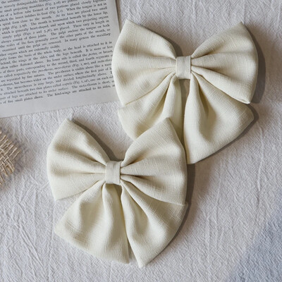 2kom jednobojne mašne za kosu Boutique s kopčama za djevojčice Drške za kosu Nova pokrivala za glavu Dodaci za kosu za bebe Poklon kopče za kosu za bebe