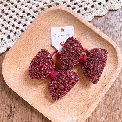 Slatka crvena kawaii mašna za uže za kosu Prsten za djecu Poklon za djevojčicu Elastična gumica za kosu Dodaci Pokrivala za glavu Ukrasi za glavu