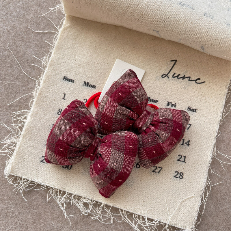 Slatka crvena kawaii mašna za uže za kosu Prsten za djecu Poklon za djevojčicu Elastična gumica za kosu Dodaci Pokrivala za glavu Ukrasi za glavu