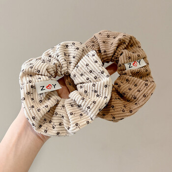 2025 Winter Korea Retro Corduroy Scrunchie Αξεσουάρ για κορίτσια με ελαστικό λαστιχένιο λουρί για μαλλιά Δαχτυλίδι μαλλιών Δαχτυλίδι κεφαλής κεφαλής με σχοινί