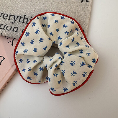 Scrunchies în carouri cu puncte din Coreea, femei, fete, elastice pentru păr, benzi de cauciuc, accesorii, cravată, inel de păr, frânghie, podoabă, ornament