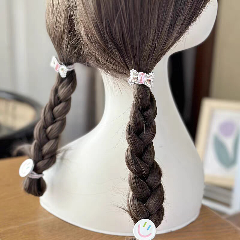 Slatke srebrne gumice Poklon za djecu Djevojčice Elastične gumice za kosu Dodaci Kravata Obruč za kosu Uže Pokrivalo za glavu Ukras za pokrivalo