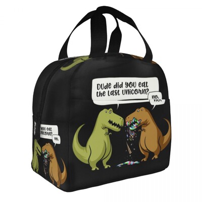 Изолирана чанта за обяд с анимационен динозавър за жени Непропусклив термичен охладител Кутия за обяд за деца Училищни деца Чанти за храна