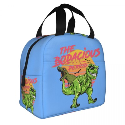 Изолирана чанта за обяд с анимационен динозавър за жени Непропусклив термичен охладител Кутия за обяд за деца Училищни деца Чанти за храна