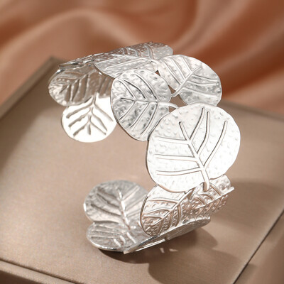 Narukvice od nehrđajućeg čelika Modna narukvica sa šupljim cvijećem Pretjerana fina narukvica za žene Nakit Unikatni darovi Novo popularno