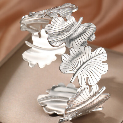 Narukvice od nehrđajućeg čelika Modna narukvica sa šupljim cvijećem Pretjerana fina narukvica za žene Nakit Unikatni darovi Novo popularno