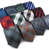 Cravate de modă Clasic Bărbați în dungi Floral 8cm Cravată Jacquard Accesorii Îmbrăcăminte zilnică Cravată Cadou pentru petrecere de nuntă pentru bărbați