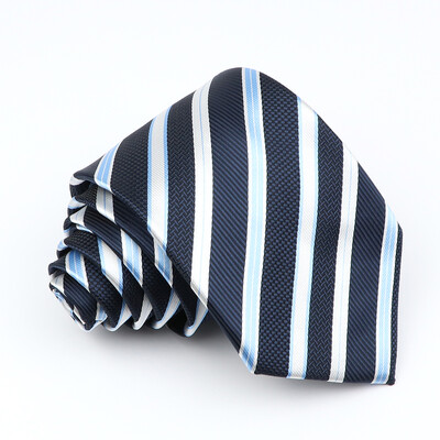 Cravate de modă Clasic Bărbați în dungi Floral 8cm Cravată Jacquard Accesorii Îmbrăcăminte zilnică Cravată Cadou pentru petrecere de nuntă pentru bărbați