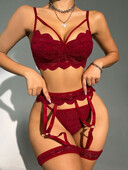 Prozirni komplet grudnjaka od čipke Ženski prozirni set egzotičnog donjeg rublja u iskušenju Ženski cvjetni komplet donjeg rublja s crnim grudnjakom