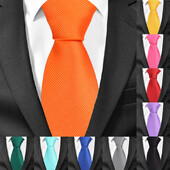 Noi cravate clasice solide pentru bărbați modă ocazional cravată Gravatas cravate bărbați de afaceri Corbatas 8 cm lățime cravate mire pentru petrecere
