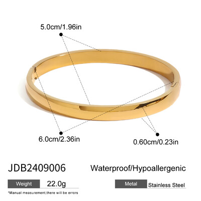 Uworld glatka zakrivljena minimalno savijena manšeta narukvica okrugla četvrtasta narukvica naslagane narukvice ženski nakit poklon za nju