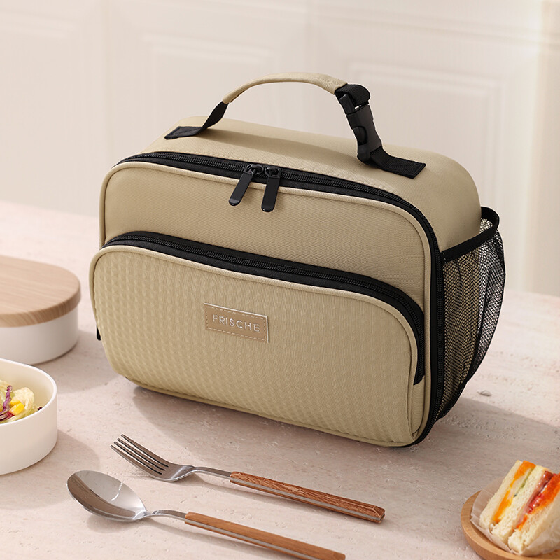 Geantă portabilă de prânz pentru femei, cutie de prânz izolată termic, geantă de mână, geantă de mână, bento impermeabilă, geantă de mână pentru mâncare de birou