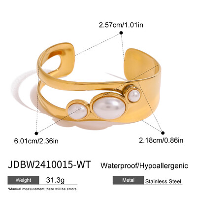 Uworld Brățară cu perle neregulate groase Brățară cu piatră de ochi de tigru Bijuterii pentru femei Cadou pentru ea