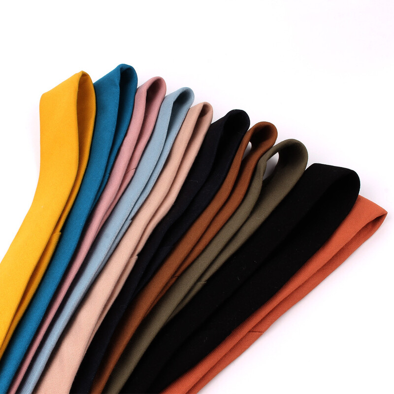 Noi cravate din bumbac pentru bărbați, femei, ocazional, cravată de culoare solidă, pentru nuntă, costume de afaceri, cravată subțire, pentru bărbați, cravată, cadou Gravata