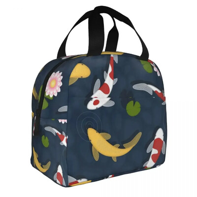 Jaapani koi kala isolatsiooniga lõunakotid veekindlad piknikukotid jahutuskott lõunasöögikarp Naistele tööks mõeldud lastekool