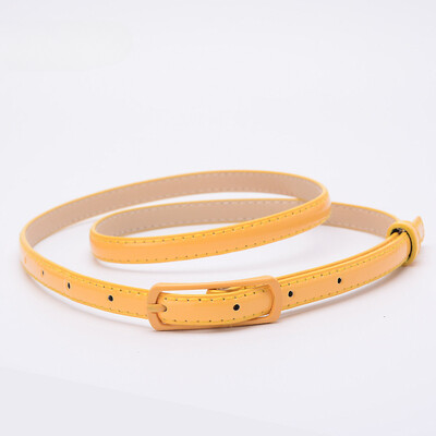 Curele pentru copii 1,2 cm Curele super-subțiri din PU Curele ocazionale simple de culoare solidă Accesorii pentru îmbrăcăminte pentru fete Violet Roșu Comerț cu ridicata 1buc