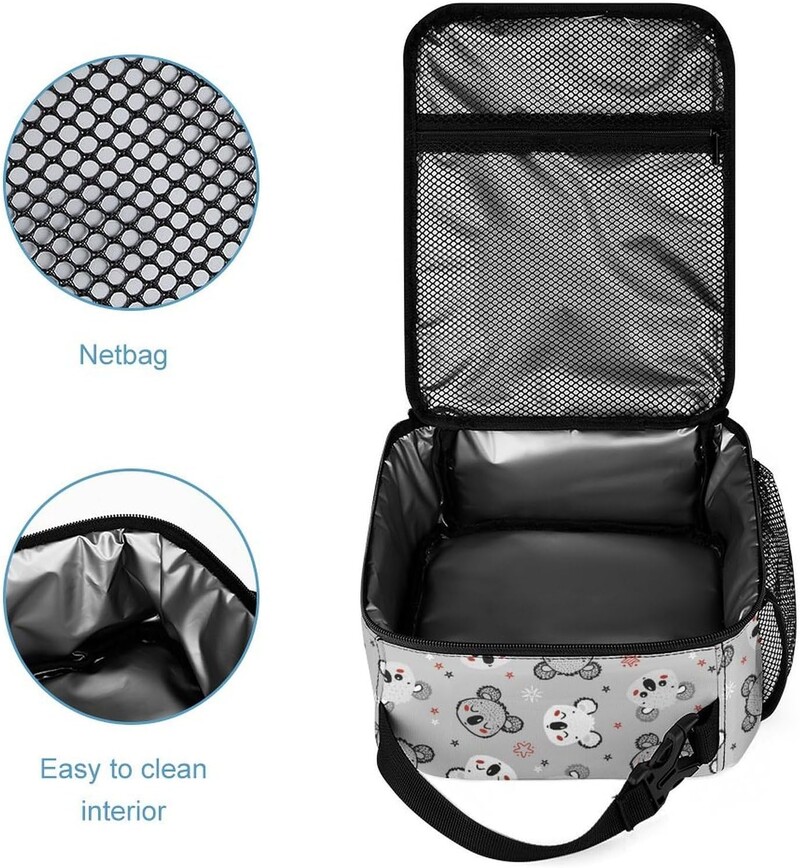 Geantă de prânz Koala pentru băieți, fete, genți frigorifice rezistente la scurgeri, cutie de prânz izolată reutilizabilă pentru copii, școală, birou, femei, bărbați, lucru