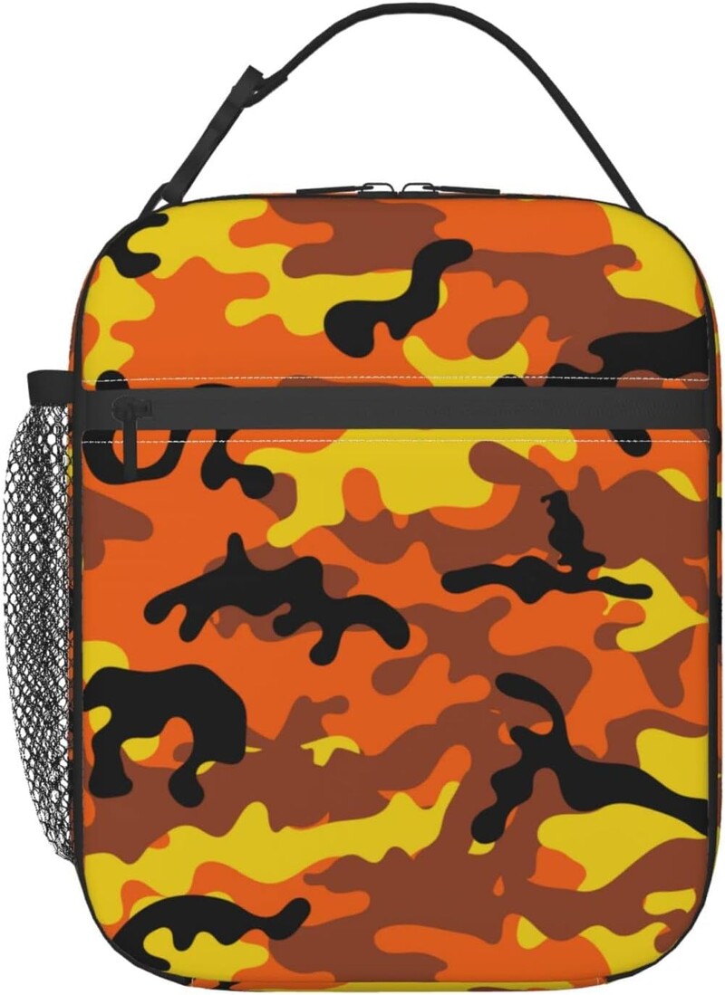 Geantă de prânz izolată cu fluture albastru Frigorific reutilizabil Adolescenți Băieți Fete Copii Cutie de prânz Geantă femei pentru școală, birou, picnic, călătorie