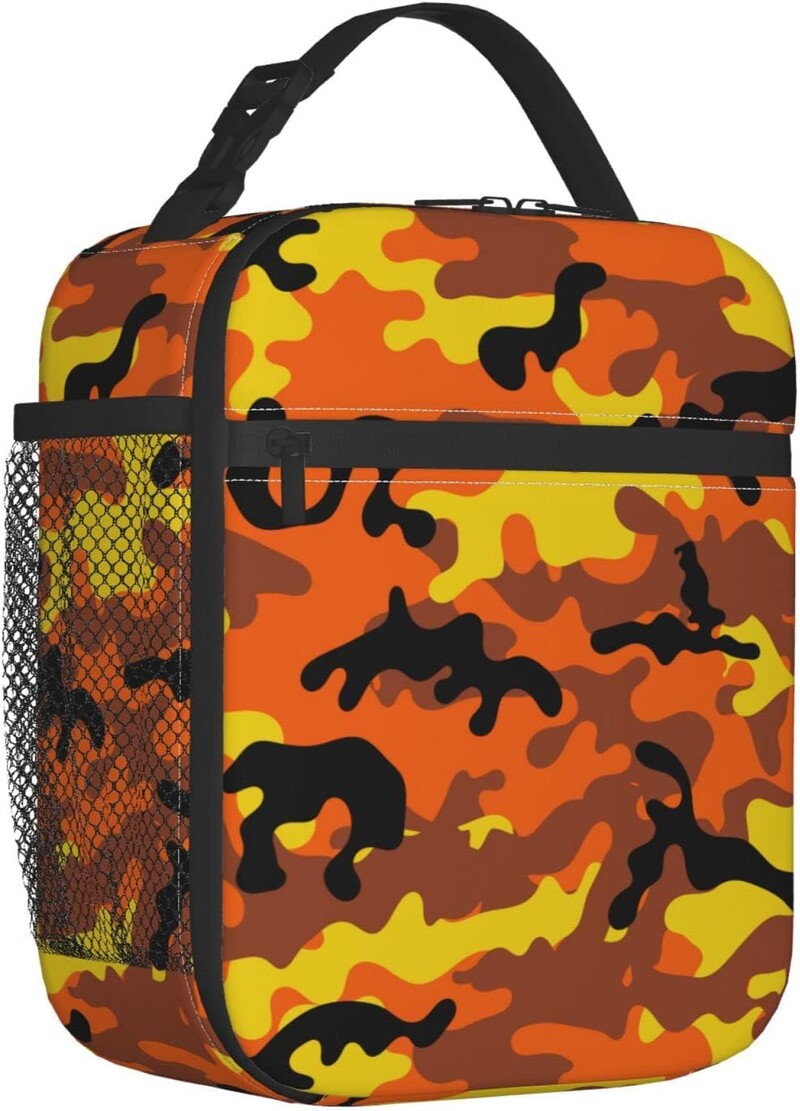 Geantă de prânz izolată cu fluture albastru Frigorific reutilizabil Adolescenți Băieți Fete Copii Cutie de prânz Geantă femei pentru școală, birou, picnic, călătorie