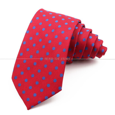 Cravată pentru bărbați din poliester, cravată cu dungi, roșu, galben, cravată clasică de birou, accesorii pentru smoking de nuntă