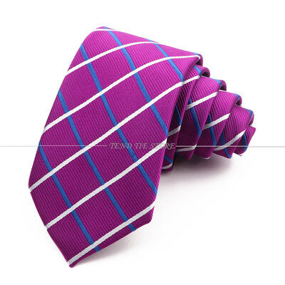 Cravată pentru bărbați din poliester, cravată cu dungi, roșu, galben, cravată clasică de birou, accesorii pentru smoking de nuntă