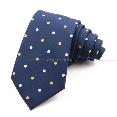 Cravată pentru bărbați din poliester, cravată cu dungi, roșu, galben, cravată clasică de birou, accesorii pentru smoking de nuntă