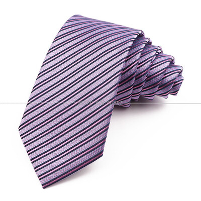 Cravată pentru bărbați din poliester, cravată cu dungi, roșu, galben, cravată clasică de birou, accesorii pentru smoking de nuntă