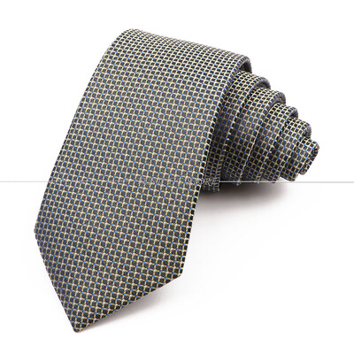 Cravată pentru bărbați din poliester, cravată cu dungi, roșu, galben, cravată clasică de birou, accesorii pentru smoking de nuntă