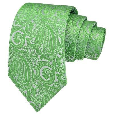 RBOCOTT Nova klasična svilena kravata s uzorkom od 8 cm, muška crveno plava crna uredska svadbena zabava Poklon kravata Dodaci