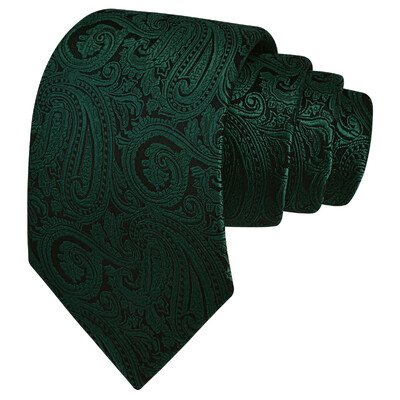 RBOCOTT Nova klasična svilena kravata s uzorkom od 8 cm, muška crveno plava crna uredska svadbena zabava Poklon kravata Dodaci