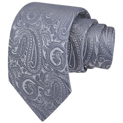 RBOCOTT Nova klasična svilena kravata s uzorkom od 8 cm, muška crveno plava crna uredska svadbena zabava Poklon kravata Dodaci