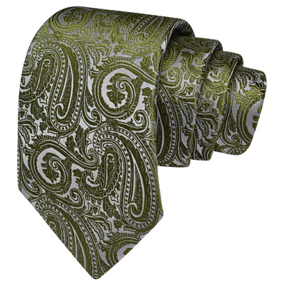 RBOCOTT Nova klasična svilena kravata s uzorkom od 8 cm, muška crveno plava crna uredska svadbena zabava Poklon kravata Dodaci