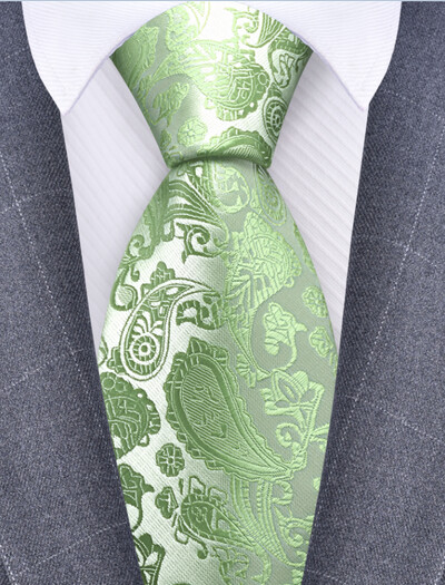 RBOCOTT Nova klasična svilena kravata s uzorkom od 8 cm, muška crveno plava crna uredska svadbena zabava Poklon kravata Dodaci