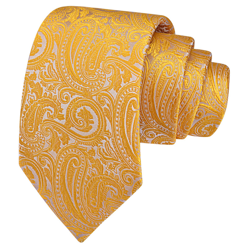 RBOCOTT Nova klasična svilena kravata s uzorkom od 8 cm, muška crveno plava crna uredska svadbena zabava Poklon kravata Dodaci