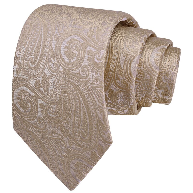 RBOCOTT Nova klasična svilena kravata s uzorkom od 8 cm, muška crveno plava crna uredska svadbena zabava Poklon kravata Dodaci