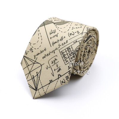 100% kokvilna 8 cm kaklasaite Matemātika Zinātnes Astronomija Fizikālā Ķīmija Vīriešu Koledžas Akadēmijas institūts Skolas Cosplay Dāvana Kravas aksesuārs