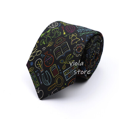 100% kokvilna 8 cm kaklasaite Matemātika Zinātnes Astronomija Fizikālā Ķīmija Vīriešu Koledžas Akadēmijas institūts Skolas Cosplay Dāvana Kravas aksesuārs