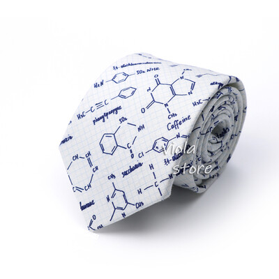 100% kokvilna 8 cm kaklasaite Matemātika Zinātnes Astronomija Fizikālā Ķīmija Vīriešu Koledžas Akadēmijas institūts Skolas Cosplay Dāvana Kravas aksesuārs