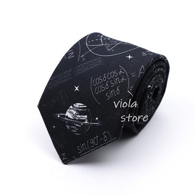 100% kokvilna 8 cm kaklasaite Matemātika Zinātnes Astronomija Fizikālā Ķīmija Vīriešu Koledžas Akadēmijas institūts Skolas Cosplay Dāvana Kravas aksesuārs