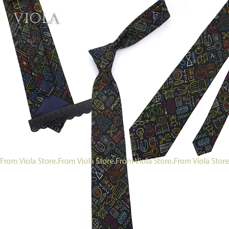 100% kokvilna 8 cm kaklasaite Matemātika Zinātnes Astronomija Fizikālā Ķīmija Vīriešu Koledžas Akadēmijas institūts Skolas Cosplay Dāvana Kravas aksesuārs