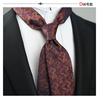 Linbaiway Cravate cu imprimeu floral pentru costum de bărbați Cravată de mire pentru petrecere de nuntă Cravată subțire pentru bărbați, femei, haine pentru gât, cravată