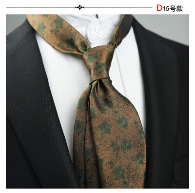 Linbaiway Cravate cu imprimeu floral pentru costum de bărbați Cravată de mire pentru petrecere de nuntă Cravată subțire pentru bărbați, femei, haine pentru gât, cravată