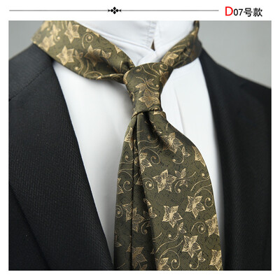 Linbaiway Cravate cu imprimeu floral pentru costum de bărbați Cravată de mire pentru petrecere de nuntă Cravată subțire pentru bărbați, femei, haine pentru gât, cravată