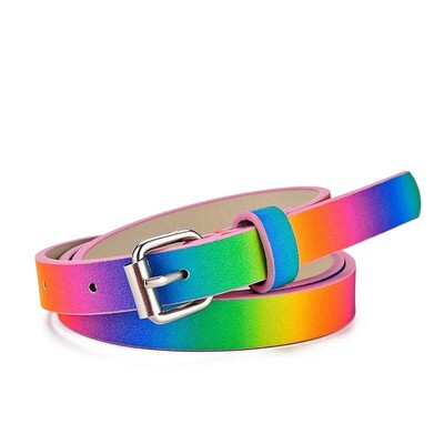 1 buc. Cureaua noua pentru copii, moda cu sclipici, centura subtire, ocazional, pentru tineret, pentru scoala primara, pentru baieti si fete, pentru blugi, curea scurta