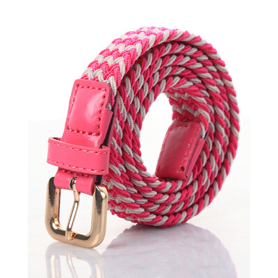 BOKADIAO Ženski i dječji elastični remen, kopča, tkanje, rastezljivi platneni remen slatkih boja, luksuzni traperice, remeni za dječake, djevojčice, remen