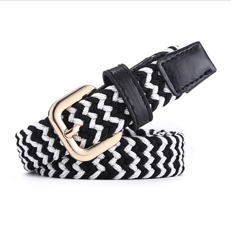 BOKADIAO Ženski i dječji elastični remen, kopča, tkanje, rastezljivi platneni remen slatkih boja, luksuzni traperice, remeni za dječake, djevojčice, remen