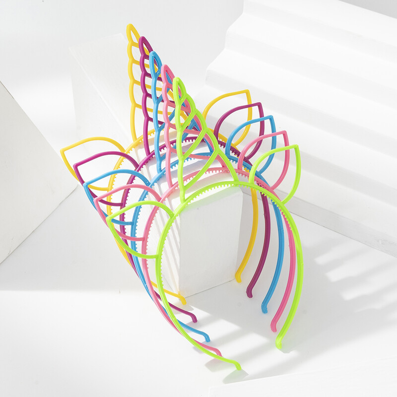 5 komada dječjih dodataka za kosu Pokrivala za glavu, uradi sam pribor za nakit Crtić Plastični jednorog Traka za kosu Poklon za zabavu Beba